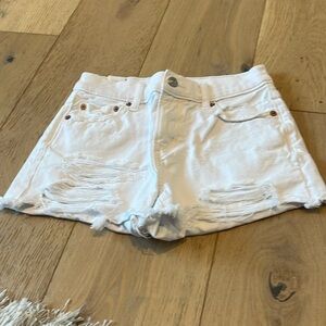 American Eagle white jean shorts!